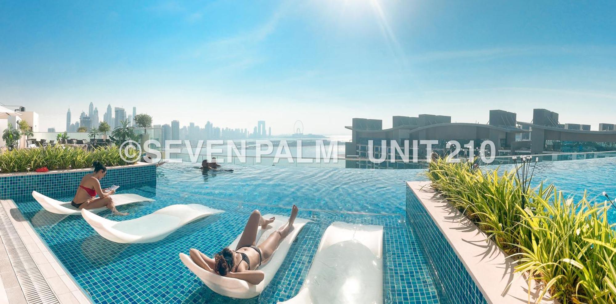 Luxus-Studio Mit Private Beach In Top-Lage, Meerblick & Infinity Pool! Dubai Exterior photo
