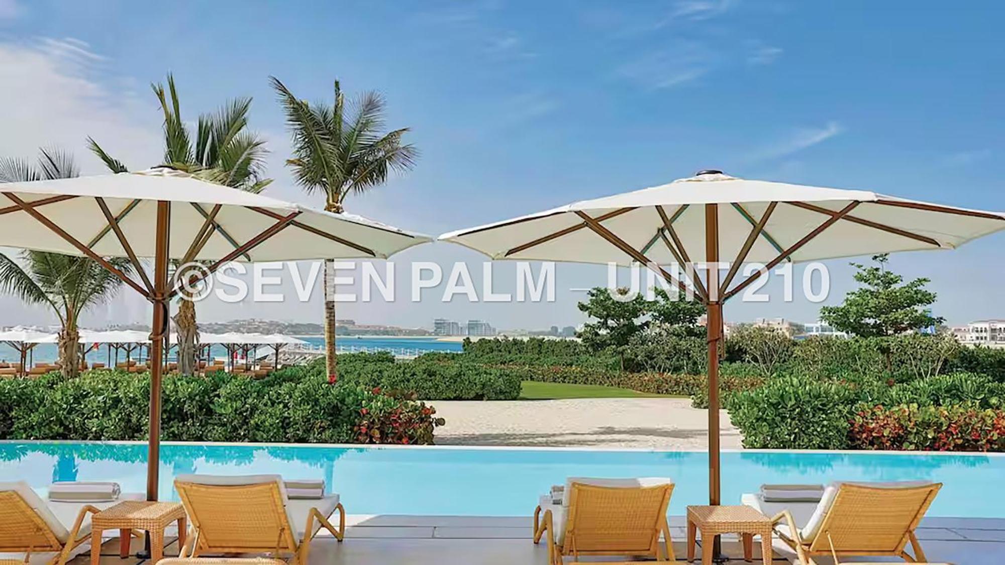 Luxus-Studio Mit Private Beach In Top-Lage, Meerblick & Infinity Pool! Dubai Exterior photo